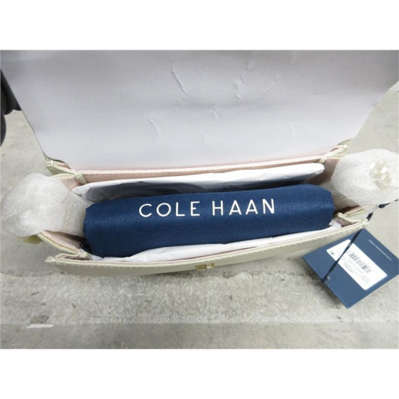 COLE HAAN Evie Chain Saddle Crossbody or Shoulder Bag in Ivory Color - Picture 5 of 7